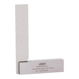 90&deg; Flachwinkel mit breitem Anschlagwinkel (DIN875) - 150x100mm