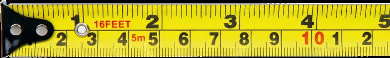 Rollbandmaß (einfache Ausführung) - 0-5m/0-16ft