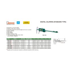 Digital Messschieber (Standard) - mit Daumenrolle - 0-200mm