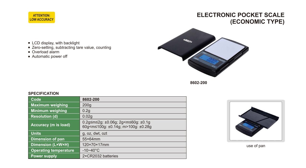 Elektronische Taschen Waage