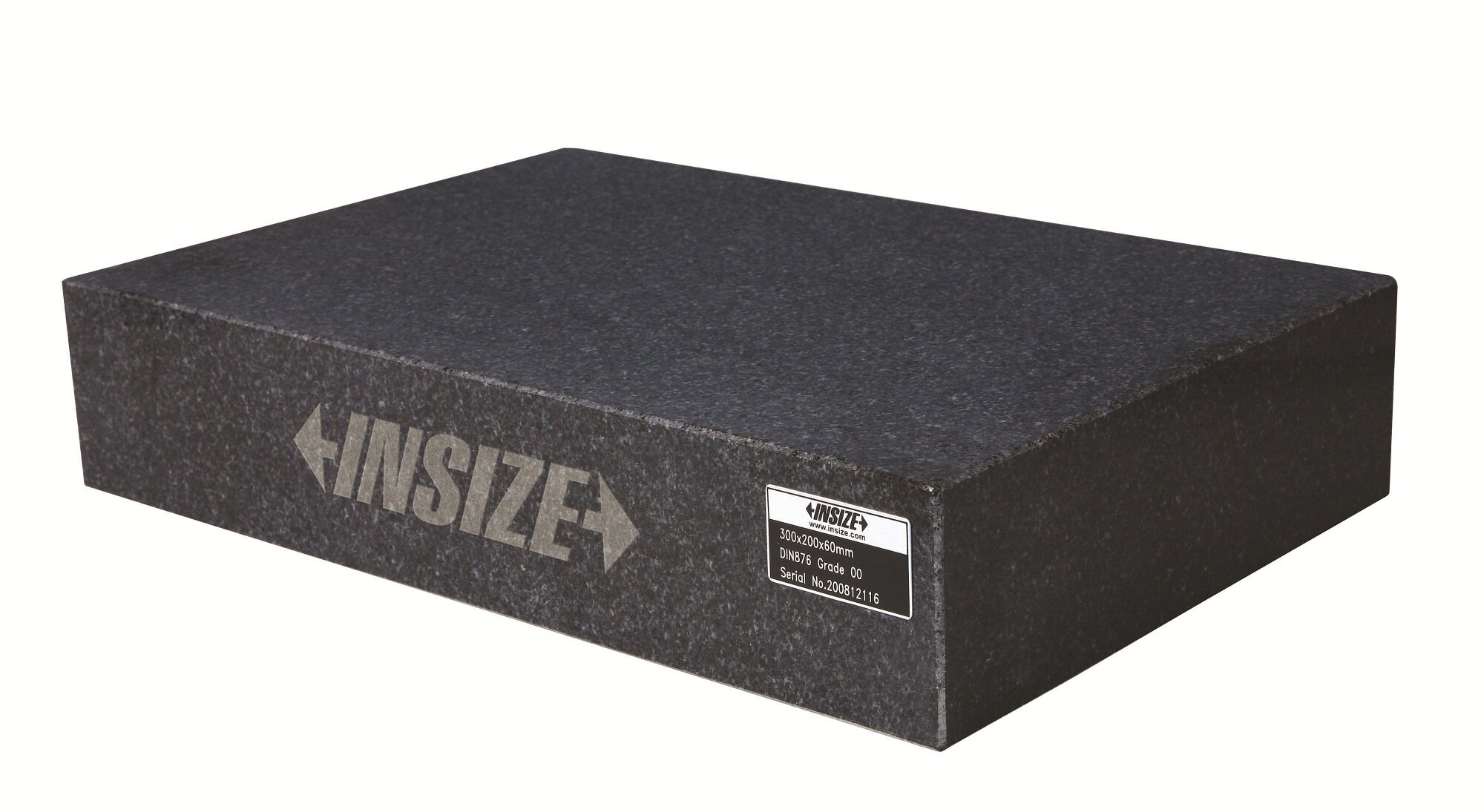 Mess- und Kontrollplatte aus Granit - Güteklasse 0 - 400x250x60mm