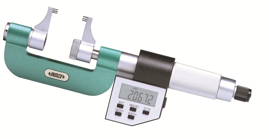 Digital Mikrometer / Bügelmessschraube mit Messschnäbeln