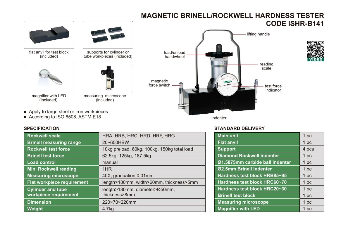 Magnetkraft Brinell/Rockwell-Härteprüfgerät
