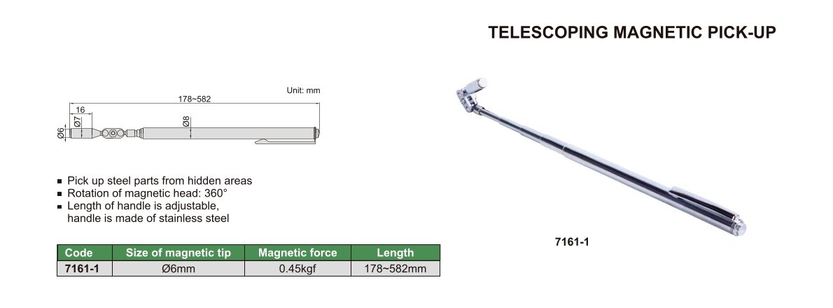 Magnetischer Teleskopaufnehmer - Ø6mm