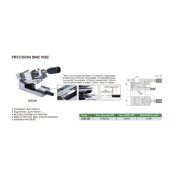 Sinus-Tisch mit Präzisions-Schraubstock - 0-80mm -...