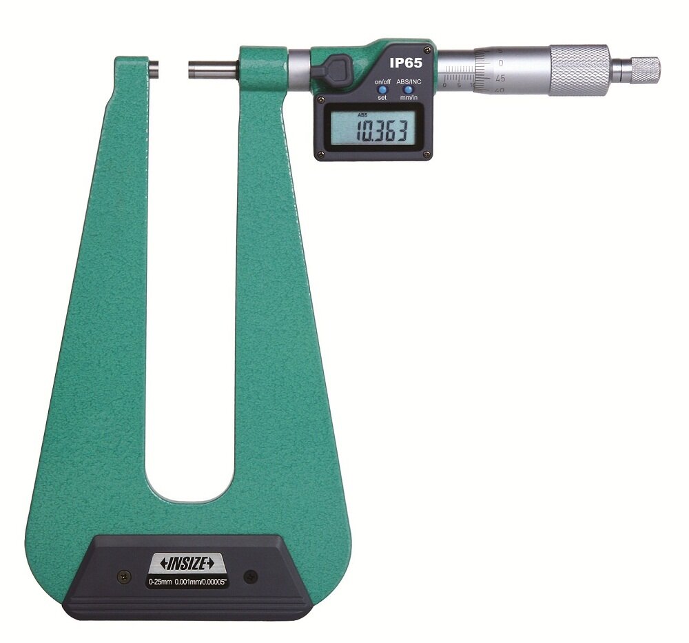 Digital Mikrometer / Bügelmessschraube mit tiefem Bügel