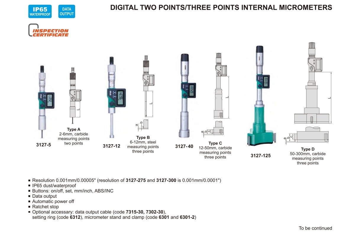 Digital Zweipunkt-Innenmikrometer / Innenmessschraube