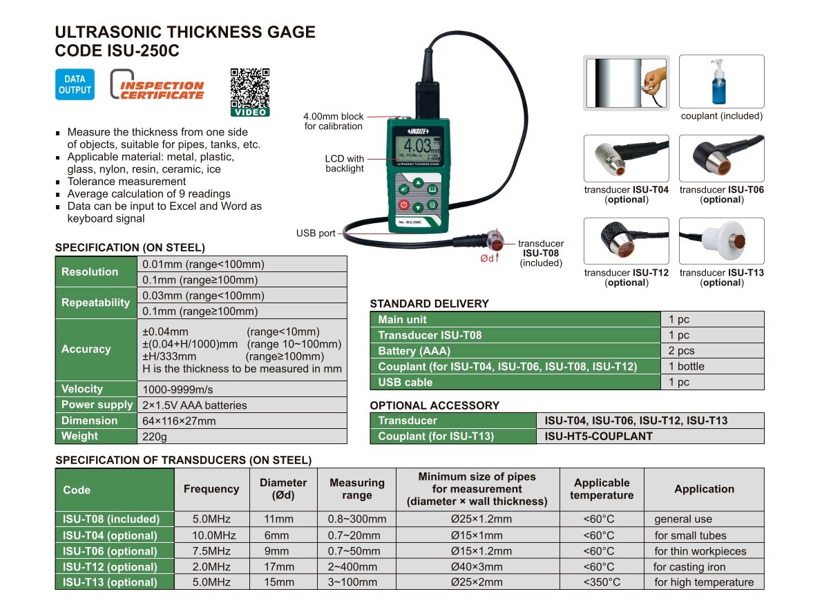 Ultraschall Schichtdickenmessgerät