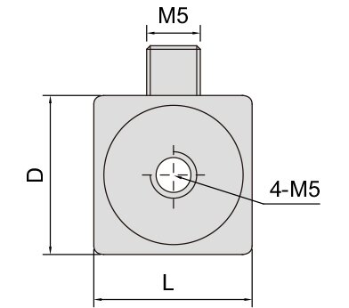 4-Wege Würfel für Tastarm für CMM (Taktile Koordinatenmessmaschine)