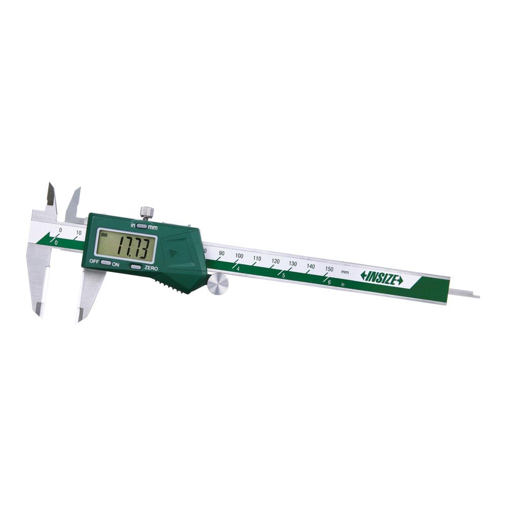Digital Messschieber mit keramikbestückten Messflächen - mit Daumenrolle - mit Datenschnittstelle - 0-300mm