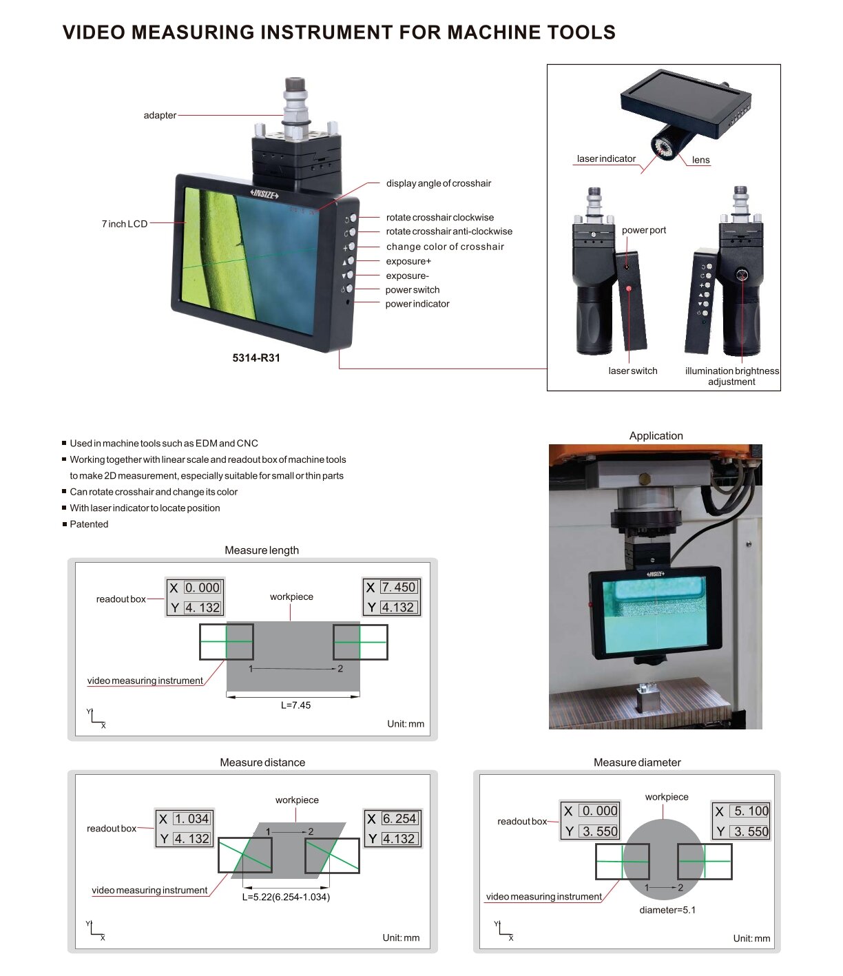 Videomessgerät für Werkzeugmaschinen