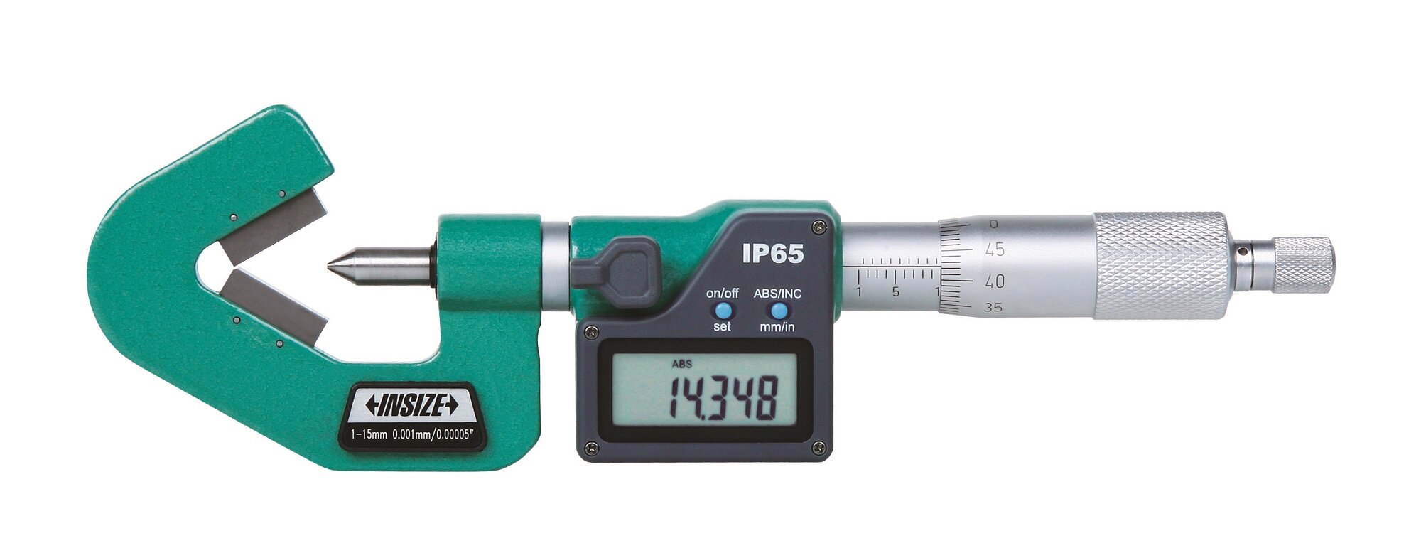 Digital Mikrometer / Bügelmessschraube mit V-Amboß