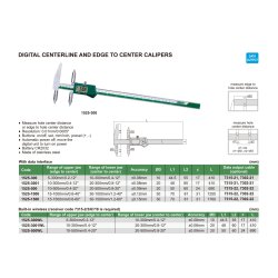 Digital Zentrier/ Kante zu Mittelpunkt Messschieber