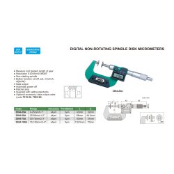 Digital Zahnweiten-Mikrometer / Bügelmessschraube...