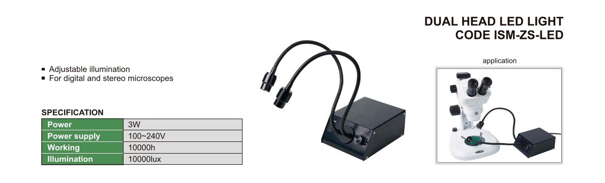 Zweiarm LED Beleuchtung - 3W