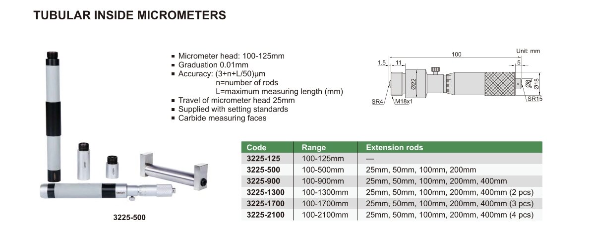 Innenmikrometer / Innenmessschraube
