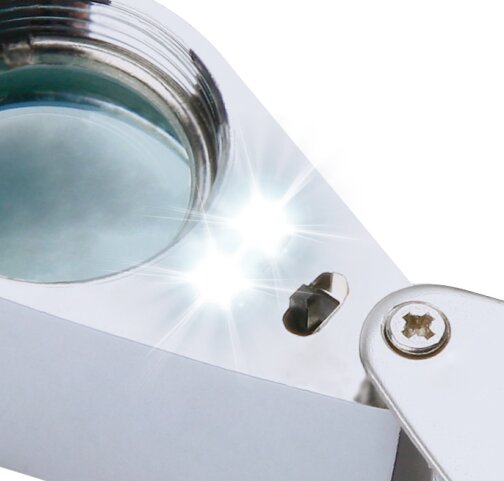 Klapplupe mit Beleuchtung - 10x - Ø21mm