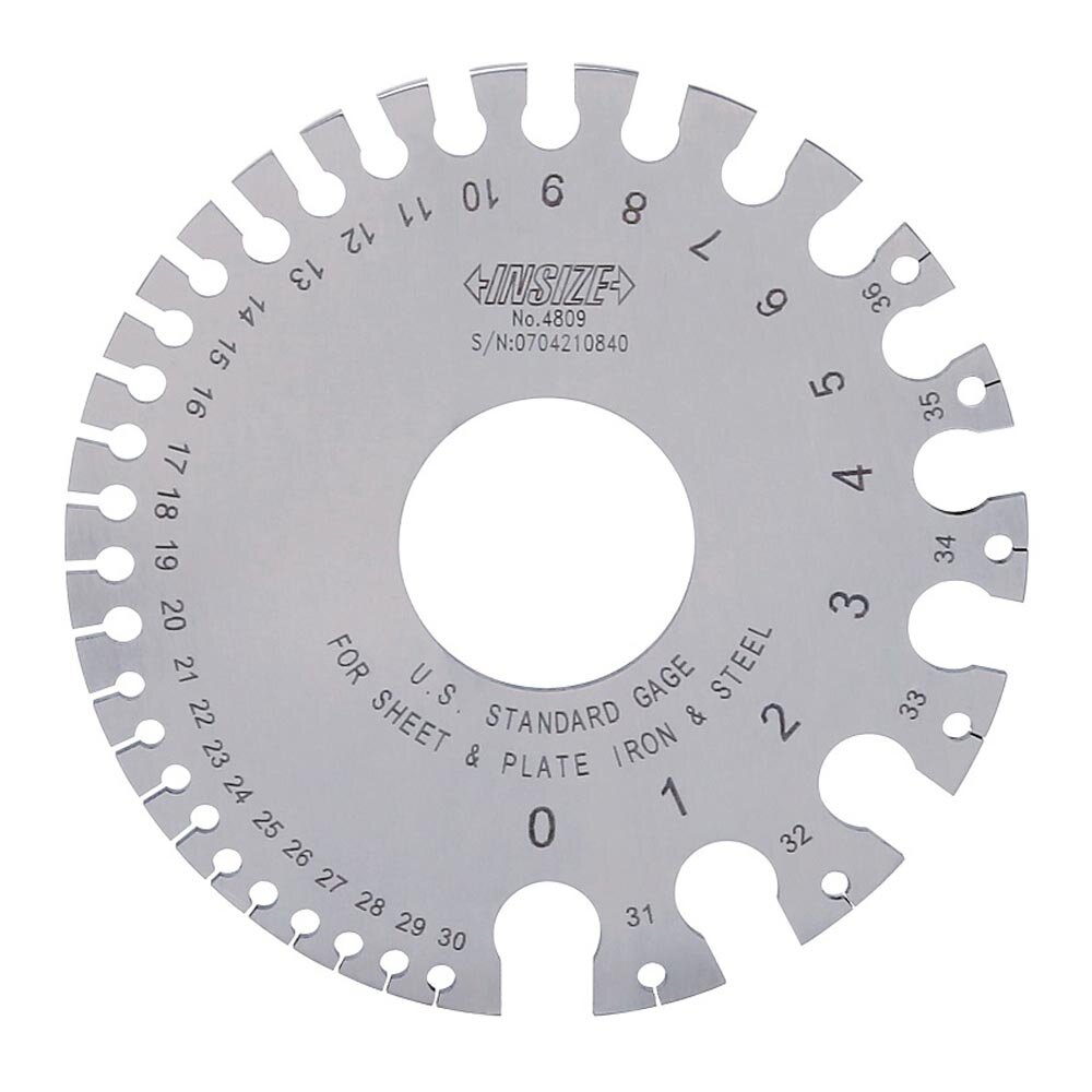 Drahtlehre, U.S. Standard - 0-36mm