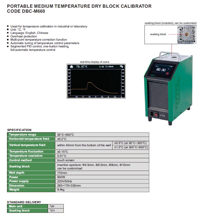 Temperatur-Trockenblock-Kalibrator