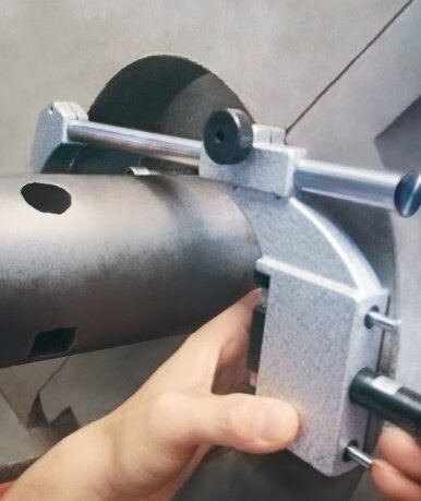 2-Punkt-Bohrungsmessgerät zum Messen von Bohrungen mit Hindernis im Zentrum der Bohrung - 40-210mm