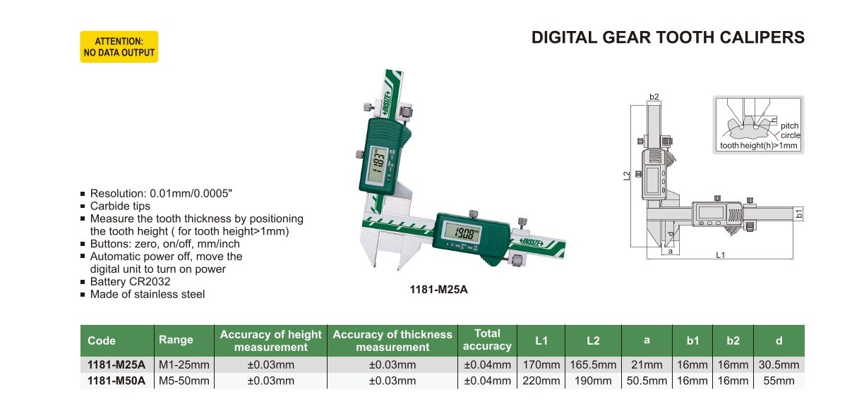 Digital Zahnweiten Messschieber