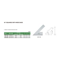 45° Spitzwinkel mit breitem Anschlagwinkel