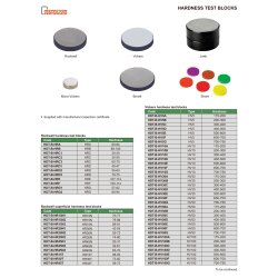 Superficial Rockwell H&auml;rtevergleichsplatte - HRC - 60-70