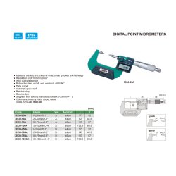Digital Mikrometer / Bügelmessschraube mit Messspitzen