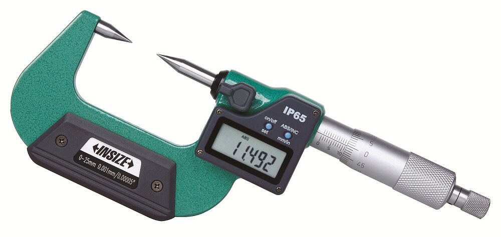 Digital Mikrometer / Bügelmessschraube mit Messspitzen