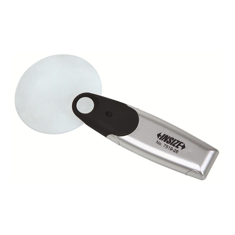 Lupe mit Beleuchtung - 2x/6x - Ø90mm