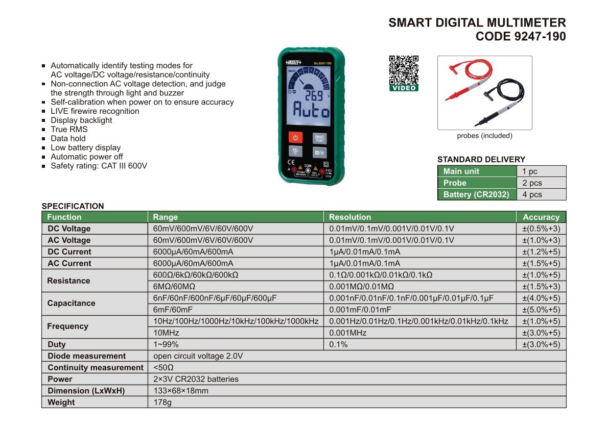 Automatisches Digital Multimeter