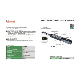 Digital Drehmomentschlüssel mit kleinem Kraftbereich
