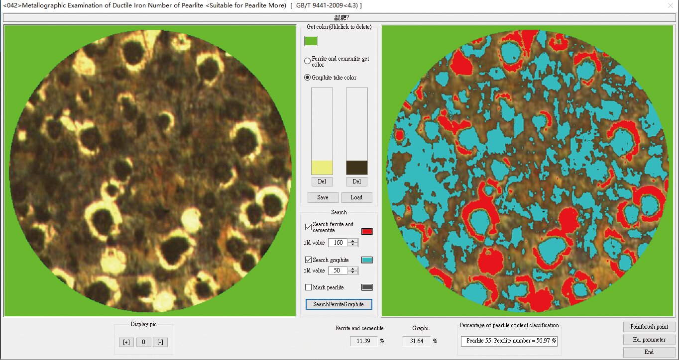 USB-Kamera und Software für metallurgische Analyse