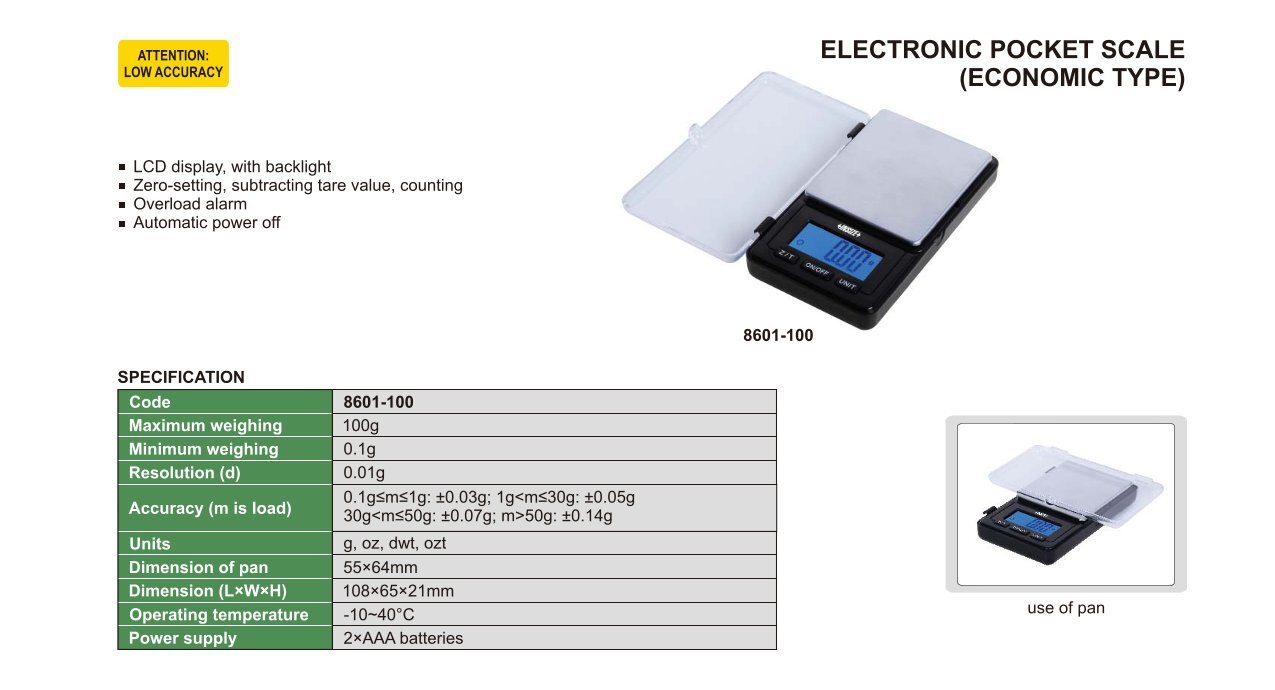 Elektronische Taschen Waage