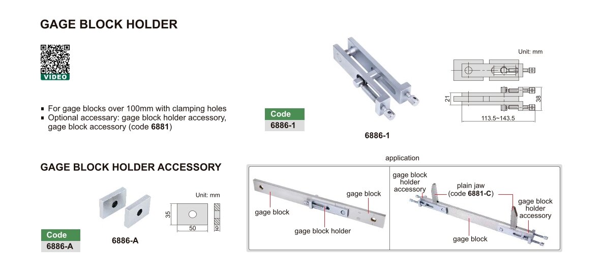 Halter für große Parallelendmaße (Paar)