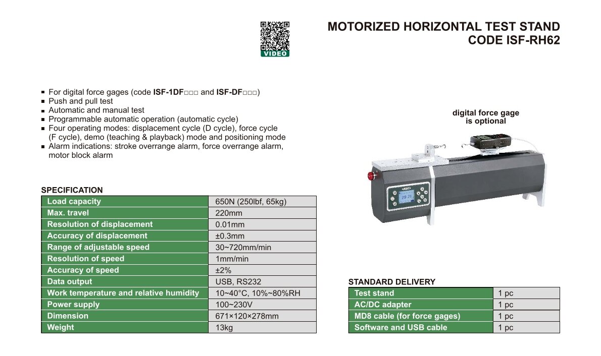 Horizontaler Zug- und Drucktest-Prüfstand, motorisiert