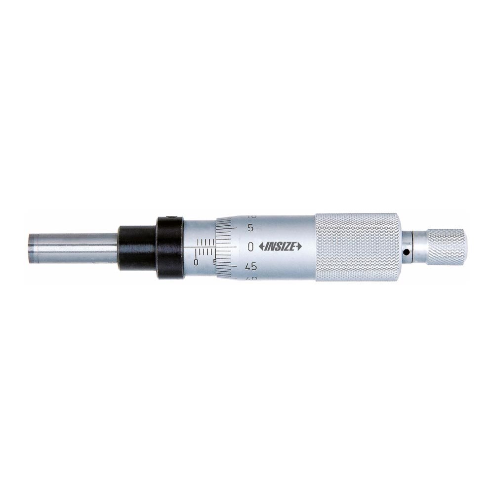 Einbaumikrometer / Einbaumessschraube mit nichtdrehender Spindel - 0-25mm - glatt - flach (Hartmetall)