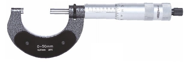 Präzisions-Bügelmessschraube mit 50mm Spindelverstellung