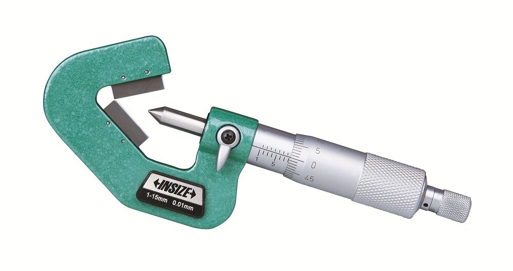 Mikrometer / Bügelmessschraube mit V-Amboß