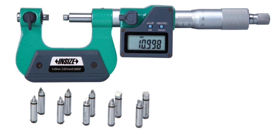 Digital Mikrometer / Bügelmessschraube für Außengewinde