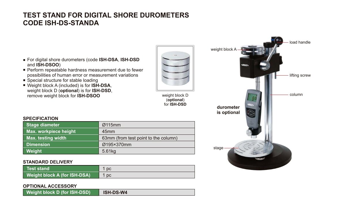 Messstativ für Digital Shore Härteprüfer - Ø115mm