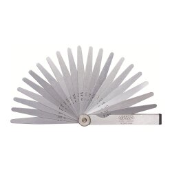 Fühlerlehre - 0.05-1.00mm - 20 Pieces