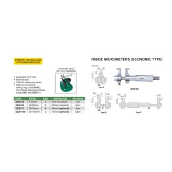 Mikrometer / B&uuml;gelmessschraube f&uuml;r Innenmessung