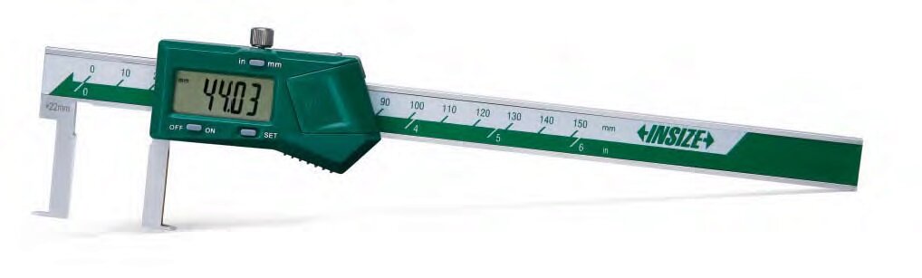 Digital Innennuten Messschieber - mit Datenschnittstelle - 22-150mm/0.87-6" - Typ A