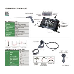4-Wege Kabel f&uuml;r Multifunktions Endoskop - &Oslash;8mm - 3m