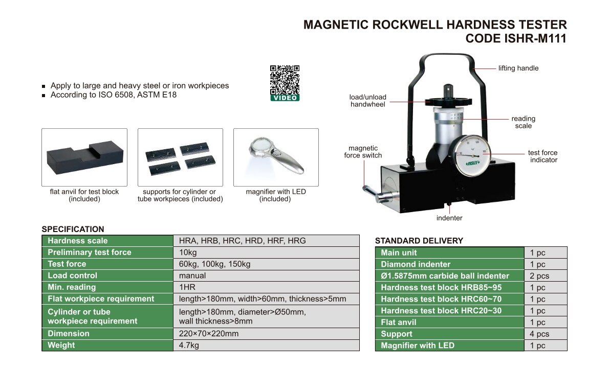 Magnetkraft Rockwell-Härteprüfgerät - 10kg