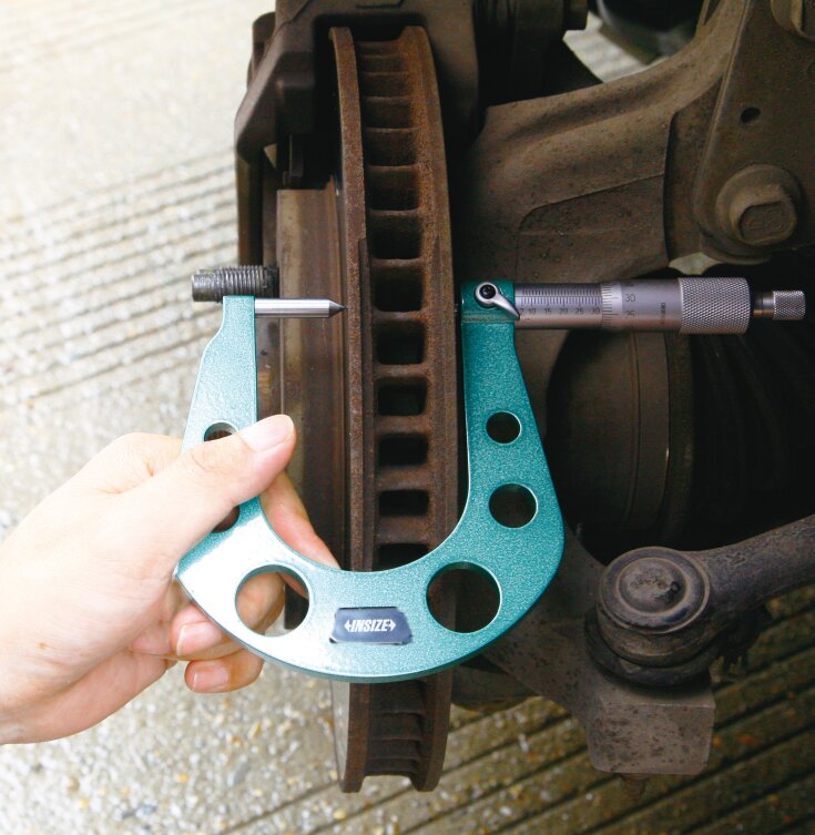 Mikrometer / Bügelmessschraube für Bremsscheiben