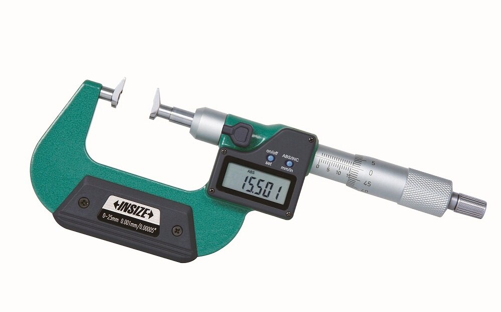 Digital Mikrometer / Bügelmessschraube mit Messbacken
