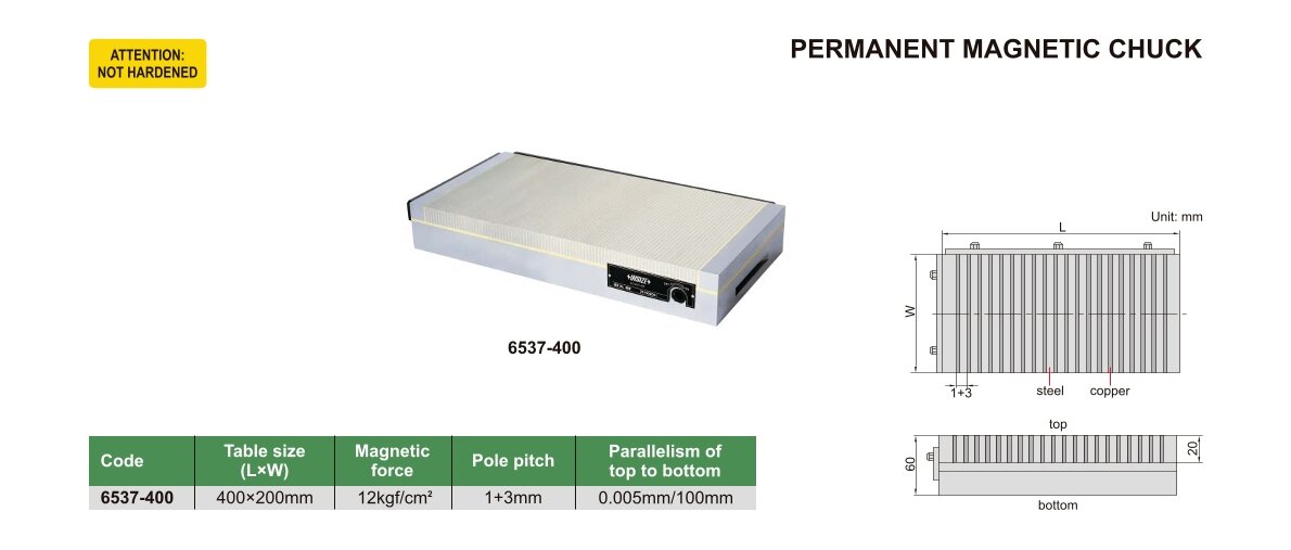 Magnetspannplatte - 400x200mm