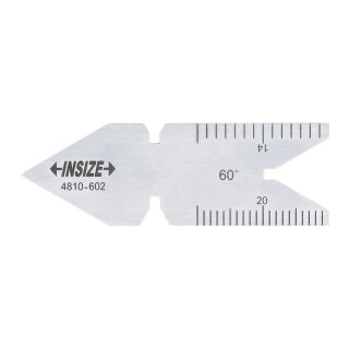 Lehre f&uuml;r Gewindemittenma&szlig; - METRISCH 60&deg;